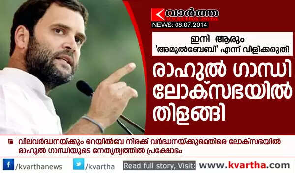 രാഹുല് ഗാന്ധി ലോക്സഭയില് തിളങ്ങി