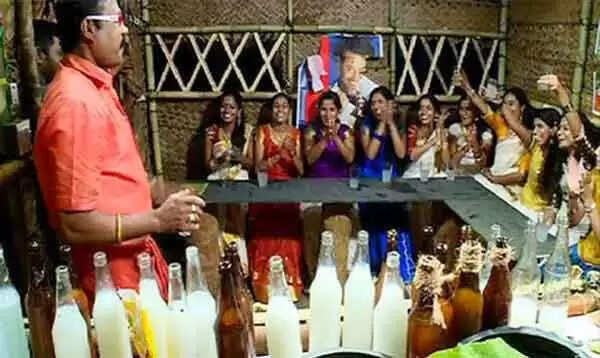 റിയാലിറ്റി ഷോയ്ക്ക് വേണ്ടി മണിയും പെണ്കുട്ടികളും കളളുഷാപ്പില്; പ്രതിഷേധം ശക്തം