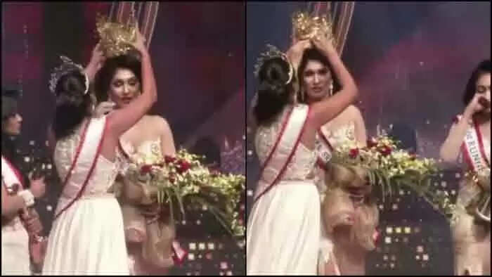 മിസിസ് ശ്രീലങ്ക സൗന്ദര്യ മത്സരത്തിനിടെ നാടകീയ രംഗങ്ങള്; കിരീടം പിടിച്ചുവാങ്ങി മറ്റൊരാള്ക്ക് നല്കി, കരച്ചിലും ബഹളവും; സാക്ഷിയായത് ആയിരക്കണക്കിന് ആളുകള്; വിഡിയോ കാണാം