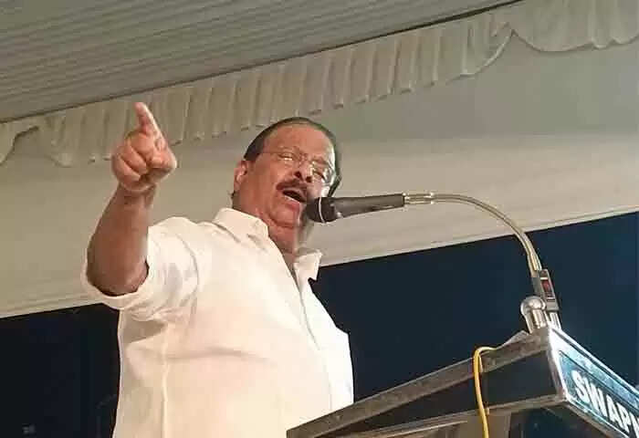 K Sudhakaran | അടുത്ത നിയമസഭാ തിരഞ്ഞെടുപ്പില് യുഡിഎഫ് അധികാരത്തിൽ വന്നാല് മുഖ്യമന്ത്രി പിണറായി വിജയന് കല്ത്തുറങ്ക് ഒരുക്കുമെന്ന് കെ സുധാകരൻ; 'കേസില് പ്രതിയാക്കാം, പക്ഷെ ശിക്ഷിക്കാനാവില്ല' പതിന്മടങ്ങ് ശക്തിയോടെ മുമ്പോട്ട് പോകും'