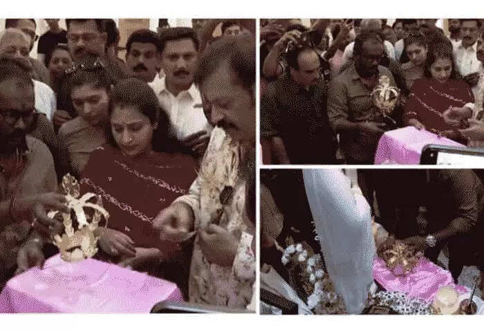 Suresh Gopi | മകളുടെ വിവാഹത്തിന് മുന്നോടിയായി ലൂര്ദ് കത്തീഡ്രല് ദേവാലയത്തിലെത്തി മാതാവിന്റെ രൂപത്തില് സുരേഷ് ഗോപി സ്വര്ണക്കിരീടം സമര്പ്പിച്ചു