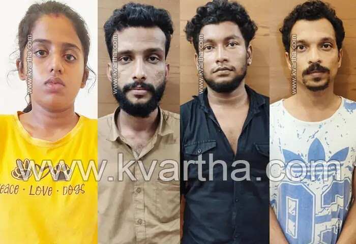 Arrested | 'ഹണിട്രാപില് കുടുക്കി മധ്യവയസ്കന്റെ കാറും പണവും കവര്ന്നു'; യുവ ദമ്പതികള് ഉള്പെടെ നാലംഗ സംഘം അറസ്റ്റില്