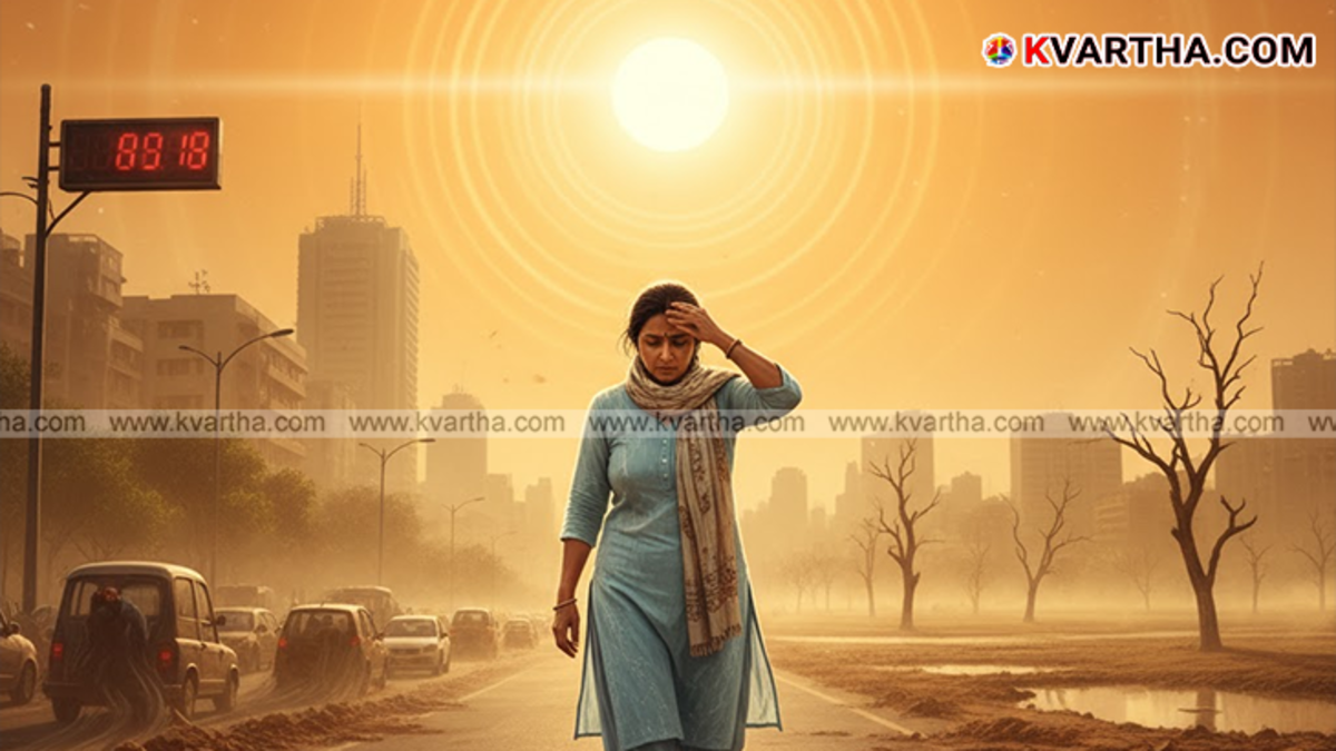  Person struggling in extreme heat