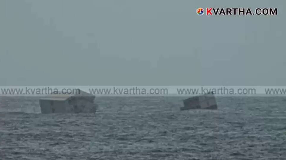 More Containers from Capsized Cargo Ship Wash Ashore on Kerala Coast