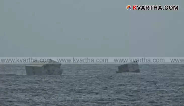 More Containers from Capsized Cargo Ship Wash Ashore on Kerala Coast