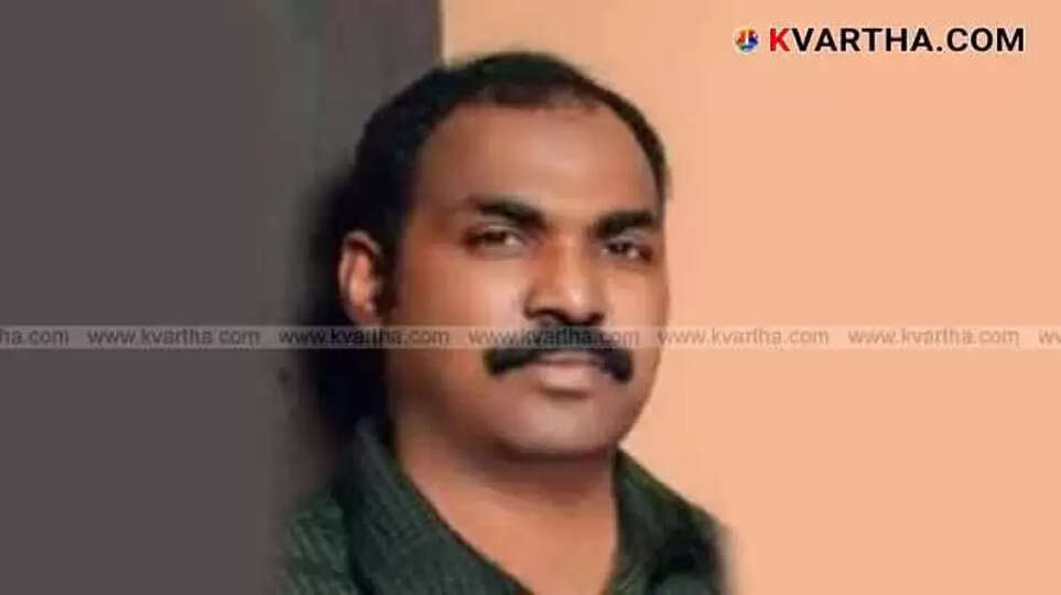 Photo of deceased police officer Santhosh.
