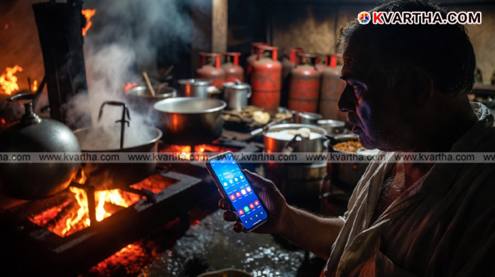 An empty LPG cylinder storage area representing the nationwide shortage