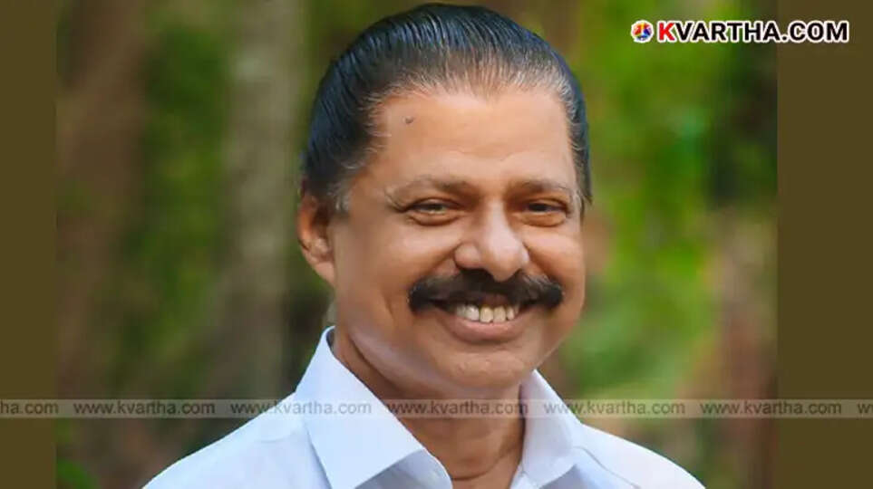 CPM State Secretary M V Govindan speaking at a press conference.