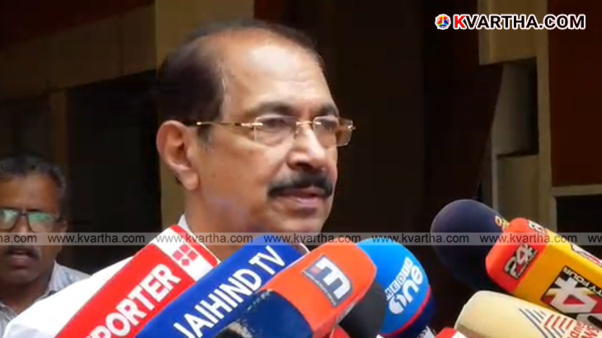Sunny Joseph addressing the media about Peravoor election candidacy