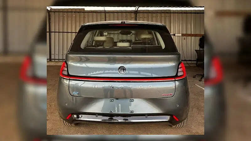 MG Windsor Pro front and side view, showcasing new alloy wheels and ADAS camera