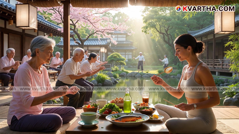 Japanese Washoku diet with fish and vegetables