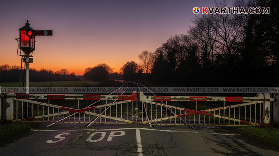 A symbolic image of a closed railway gate.