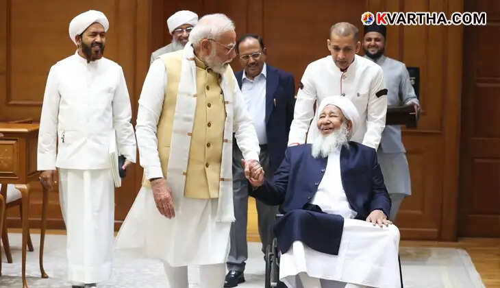 kanthapuram ap aboobacker musliyar meets pm modi minority w