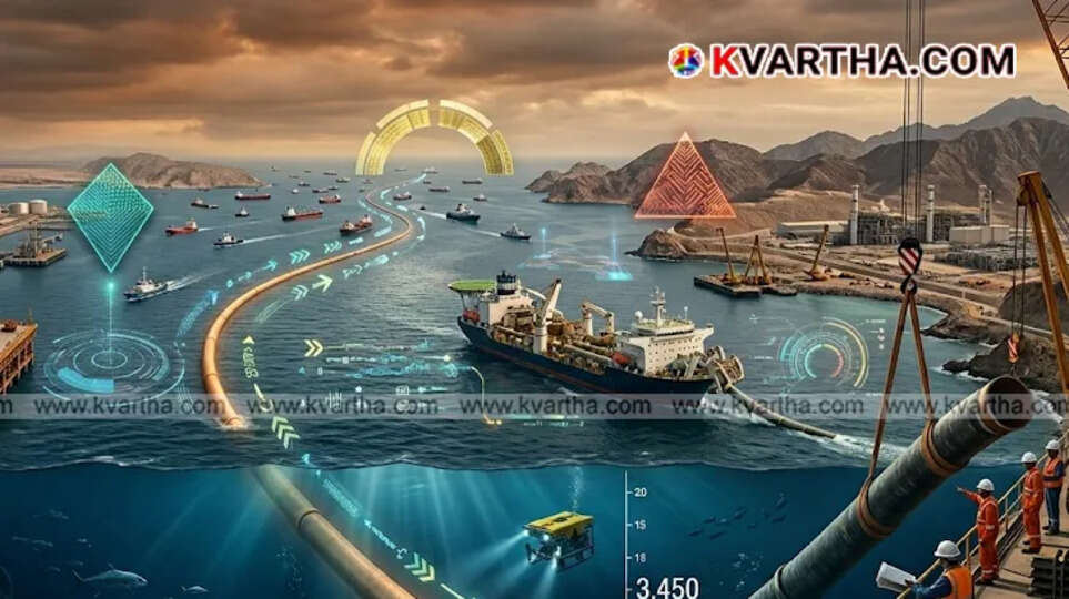Representational image of a subsea gas pipeline being installed on the deep ocean floor