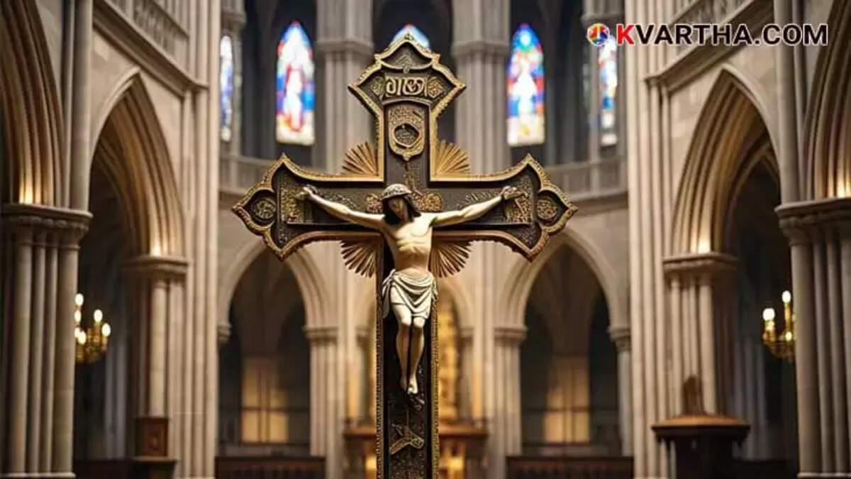 Symbolic image representing historical cross veneration.