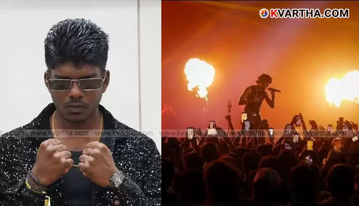 Rapper Vedan performing on stage.