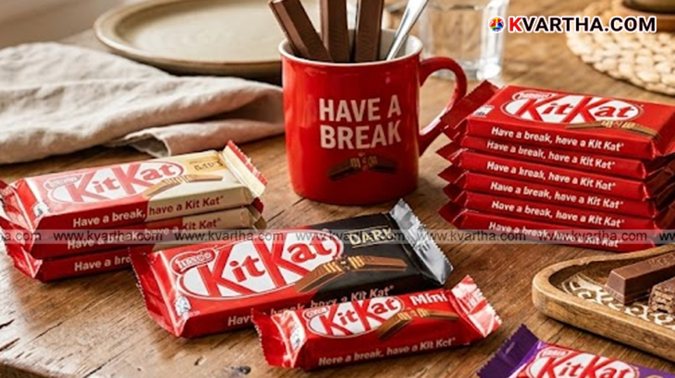 Thousands of KitKat chocolate bars stacked in a warehouse representing the 12-ton theft in Italy, March 2026.