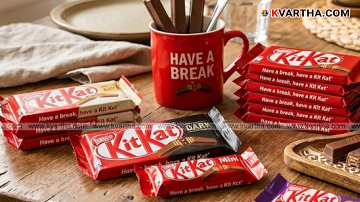 Thousands of KitKat chocolate bars stacked in a warehouse representing the 12-ton theft in Italy, March 2026.