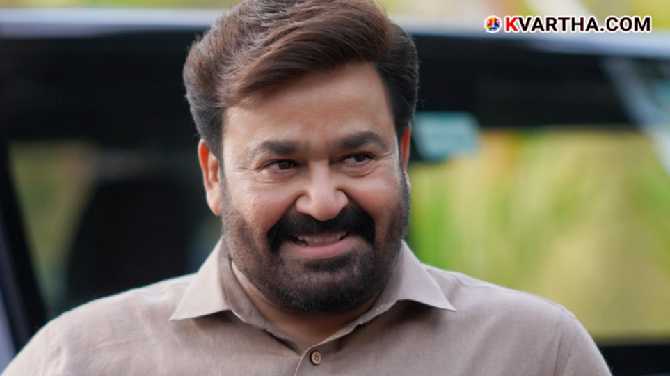 Actor Mohanlal looking relaxed and enjoying a scenic outdoor location
