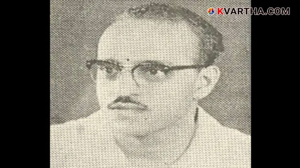 M.K. Jinachandran during his political and social welfare activities.