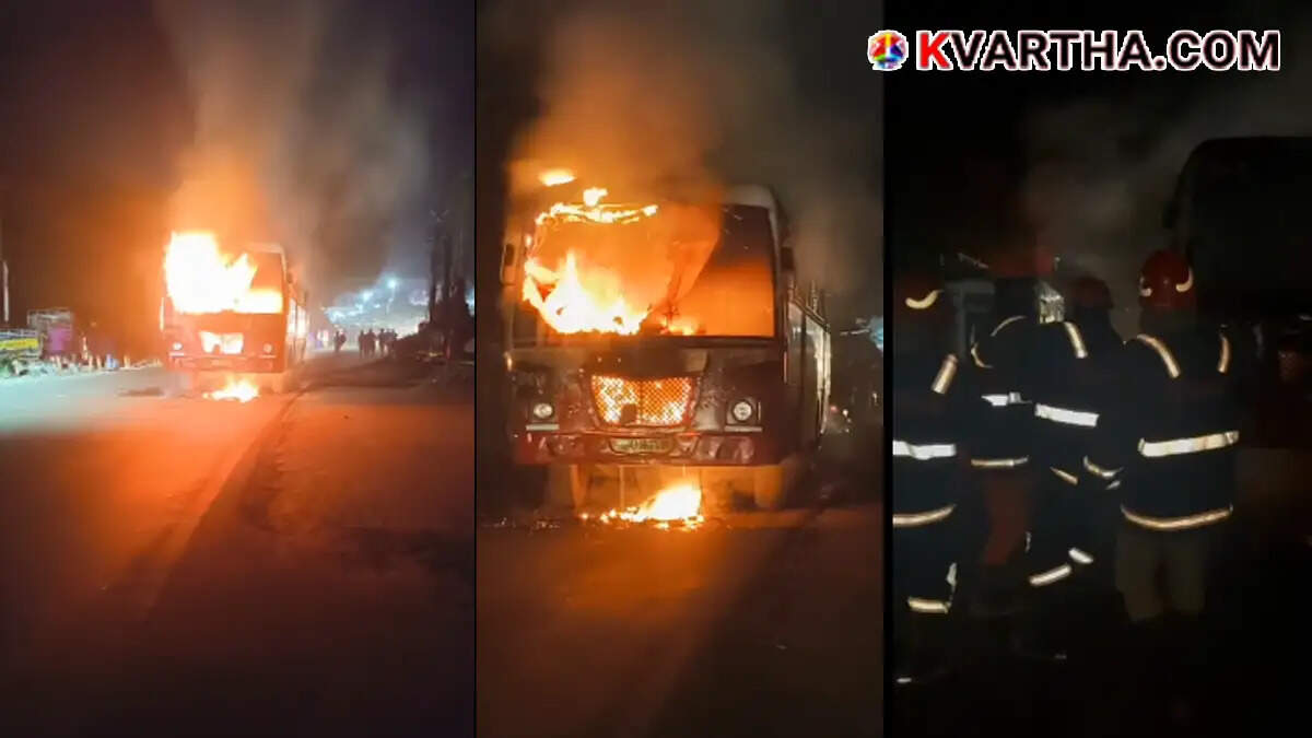 KSRTC bus catches fire in Pattambi; passengers escape unhurt due to driver's timely intervention