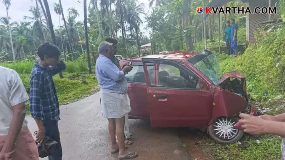 Elderly Man Dies After Car Loses Control And Crashes Into Wall At Chembanthotty Alakode