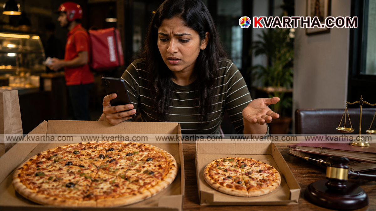 Representational image of a pizza order and consumer court verdict