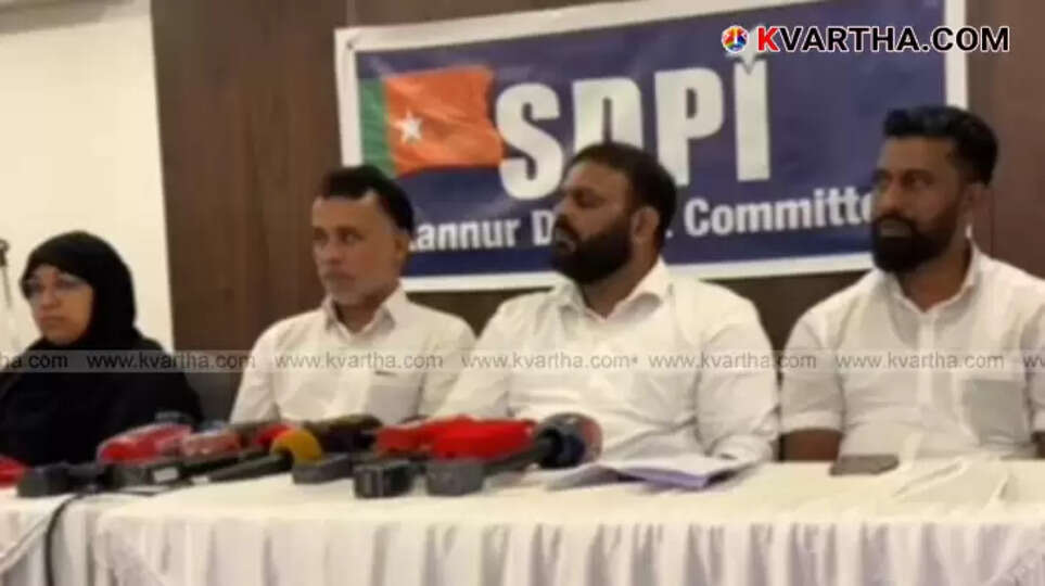 SDPI State General Secretary K.K. Abdul Jabbar addressing a press conference in Kannur.