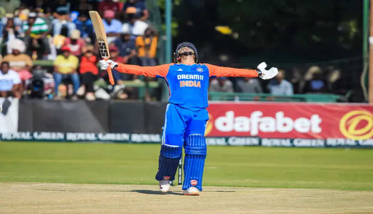 abhishek sharma breaks many records by maiden century in 2nd