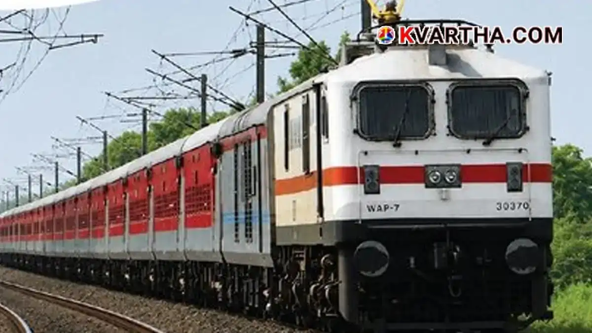 Representational image of a train cancelled due to landslip in Mysuru division