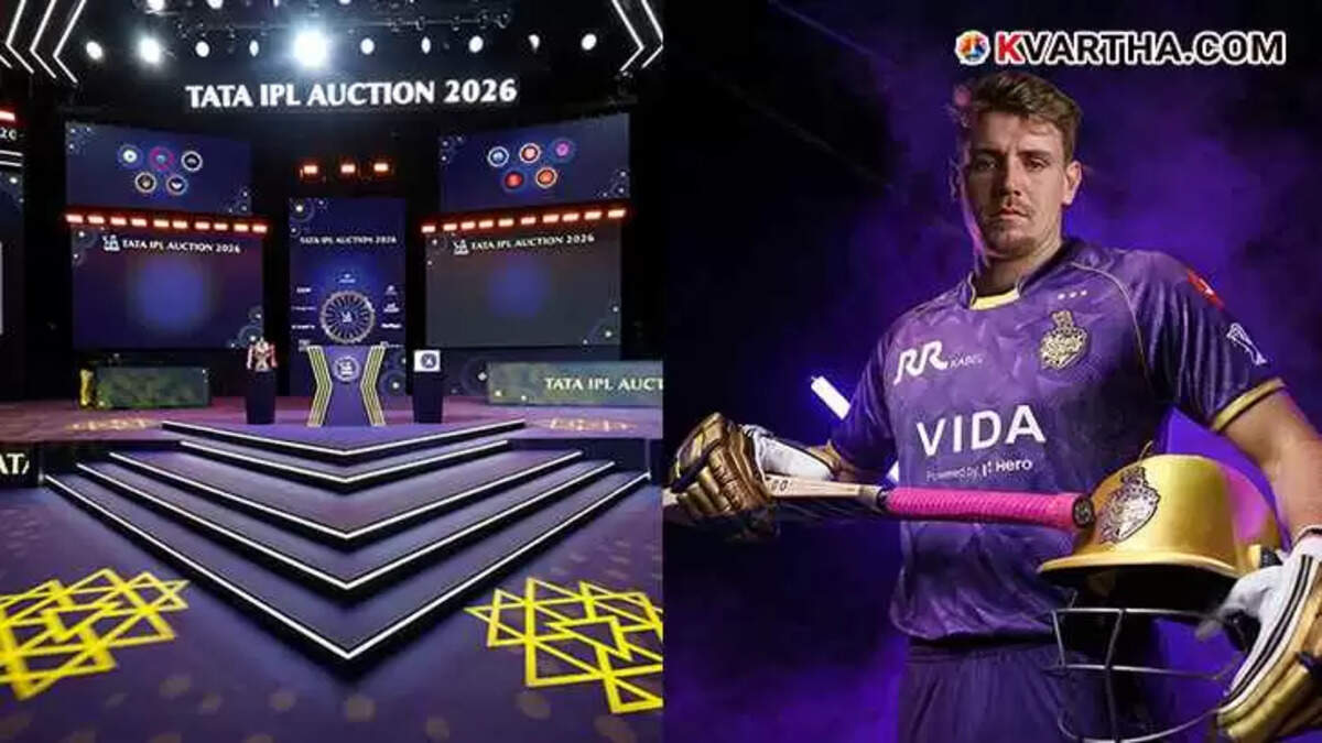 Cameron Green bought by Kolkata Knight Riders for 25.20 crore in IPL auction.