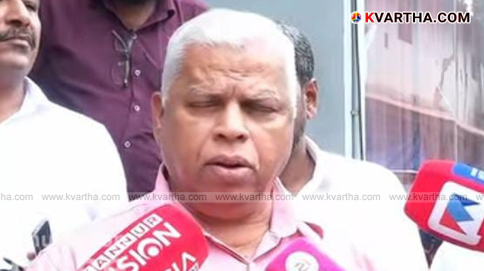 MV Jayarajan speaking to media on letter controversy.