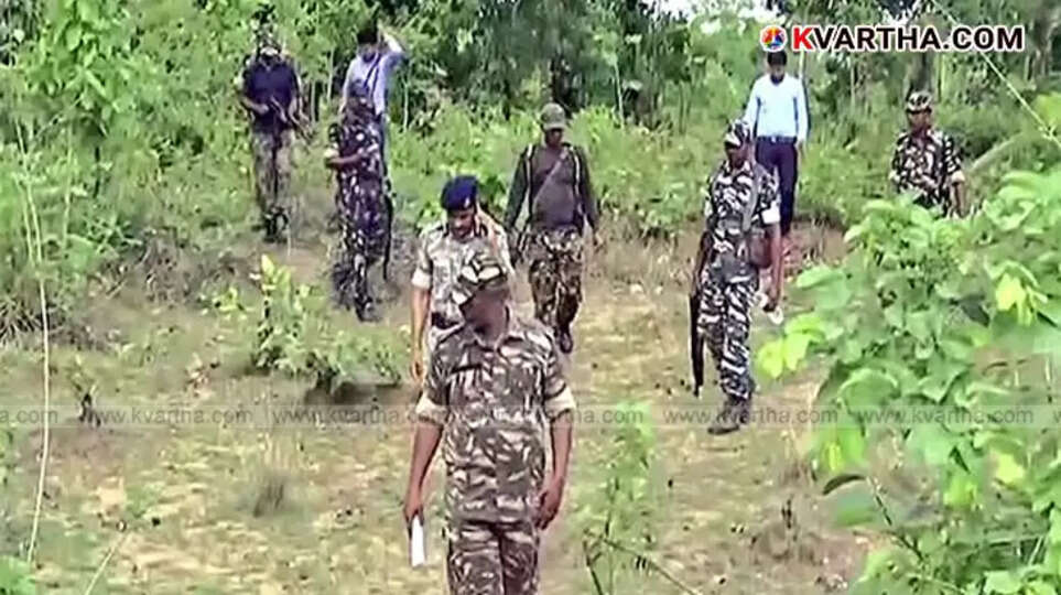 Security forces in Chhattisgarh's Abujhmad forest region after a Maoist encounter.