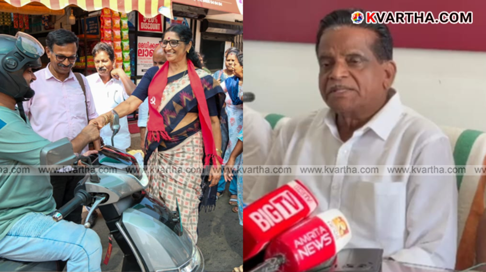 LDF candidate P.K. Shyamala and UDF independent T.K. Govindan facing off in Taliparamba 2026 election.