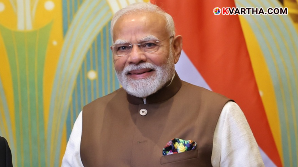 Prime Minister Narendra Modi speaking at the Shanghai Cooperation Organisation summit in China.