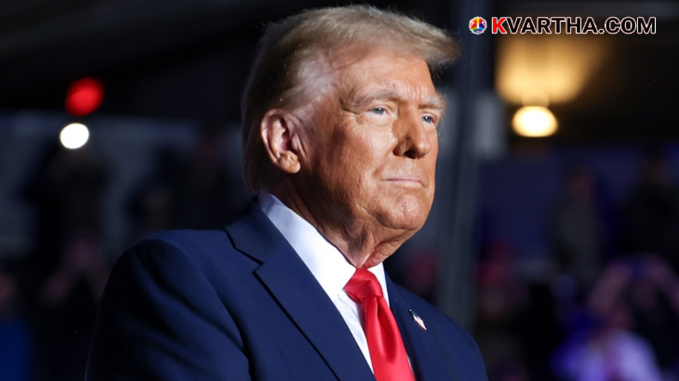 Donald Trump speaking at a political rally about his immigration policies.