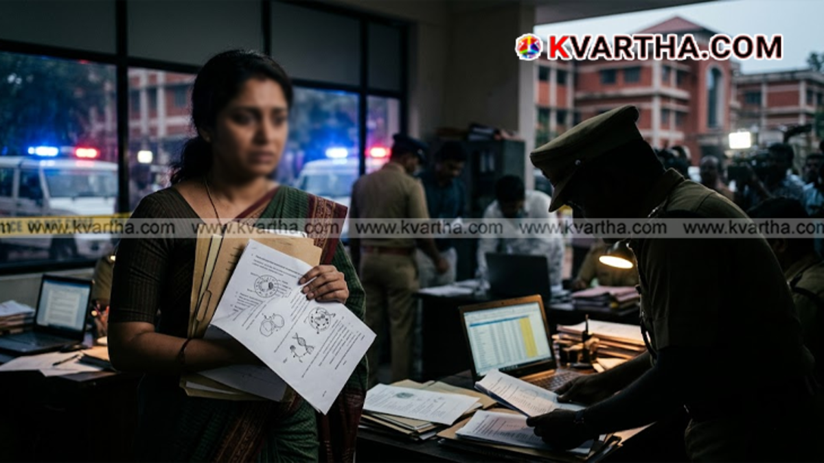 Central Bureau of Investigation officers entering an institutional facility for evidence collection and official inquiry.