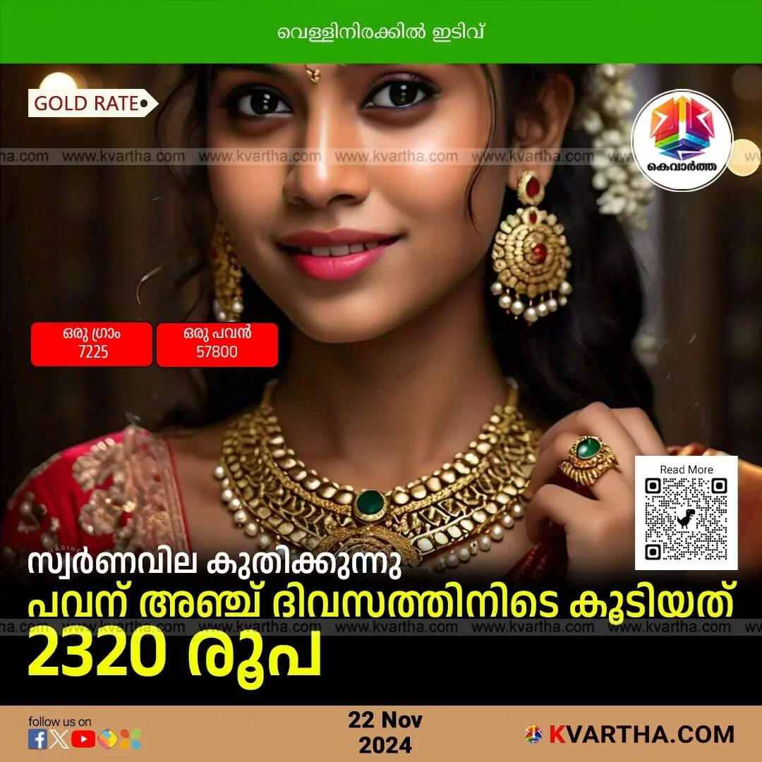 gold price november 22 kerala
