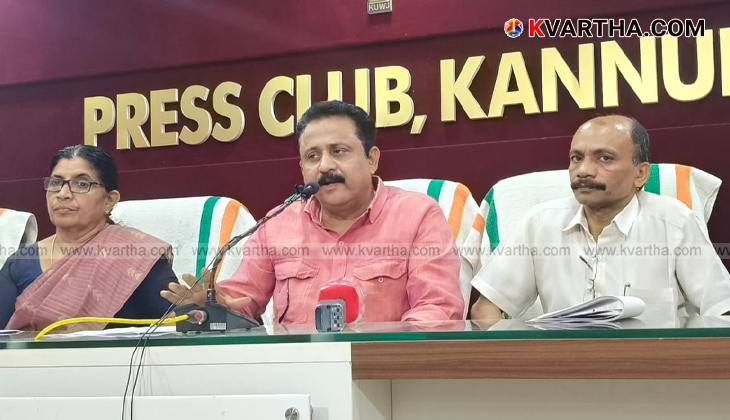 Payyavoor Grama Panchayat President Saju Xavier addressing a press conference about the 'Mangalyam' project.