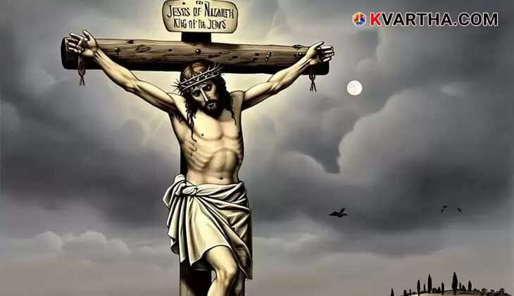 Symbolic image of the Cross on Calvary.