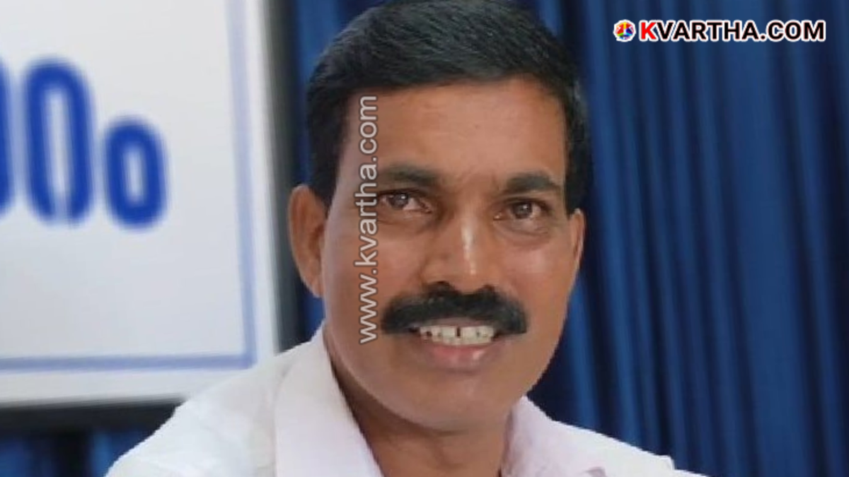 Santhosh Kuniyan announcing his resignation at a press meet.