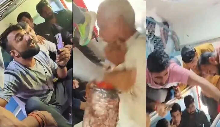 Elderly man assaulted on train over beef allegation