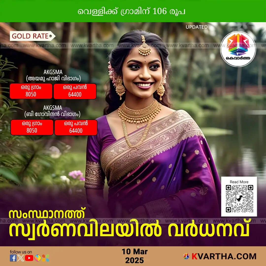 Bride Representing Gold Rate March 10  Kerala