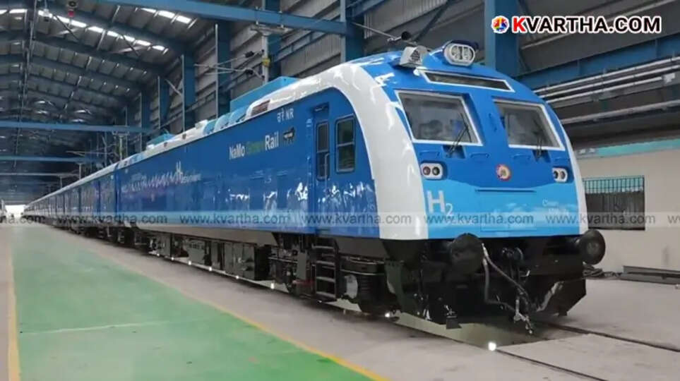 A sneak peek of India's first hydrogen-powered train shared by Railway Minister Ashwini Vaishnaw.