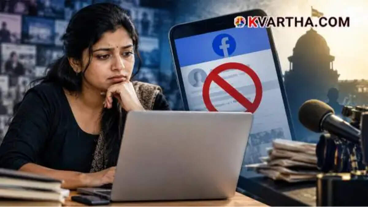Image reflecting digital media censorship and Meta Facebook page block