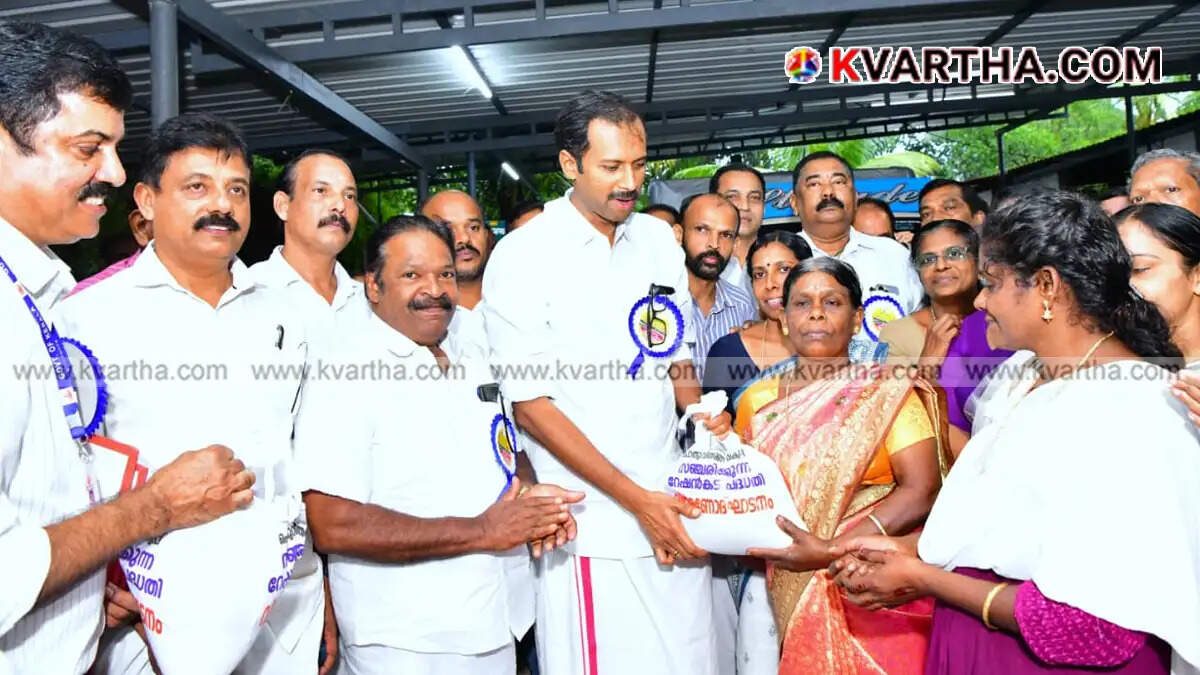  Representational image of food distribution and Onam market in Kerala