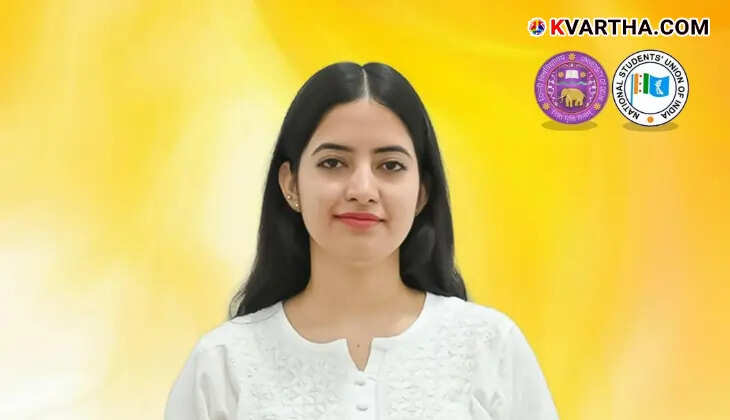 Joslyn Nanditha Choudhary, a student leader from NSUI.