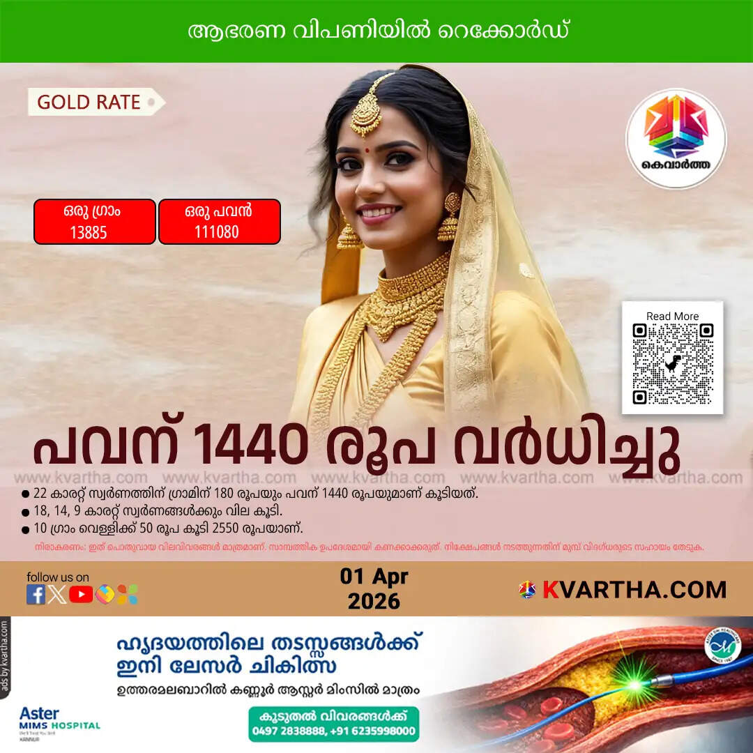 kerala gold price massive surge april first silver rate