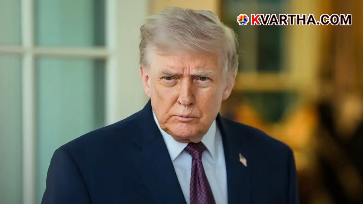 Representational image of US President Donald Trump addressing the media on Iran policy
