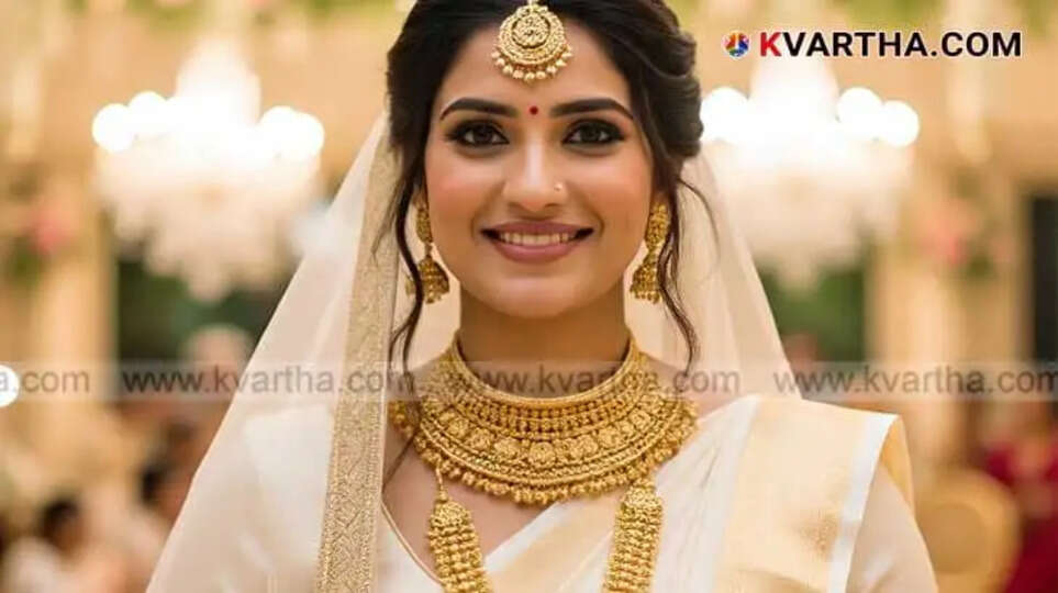 Bride Representing Kerala Gold Price March 12